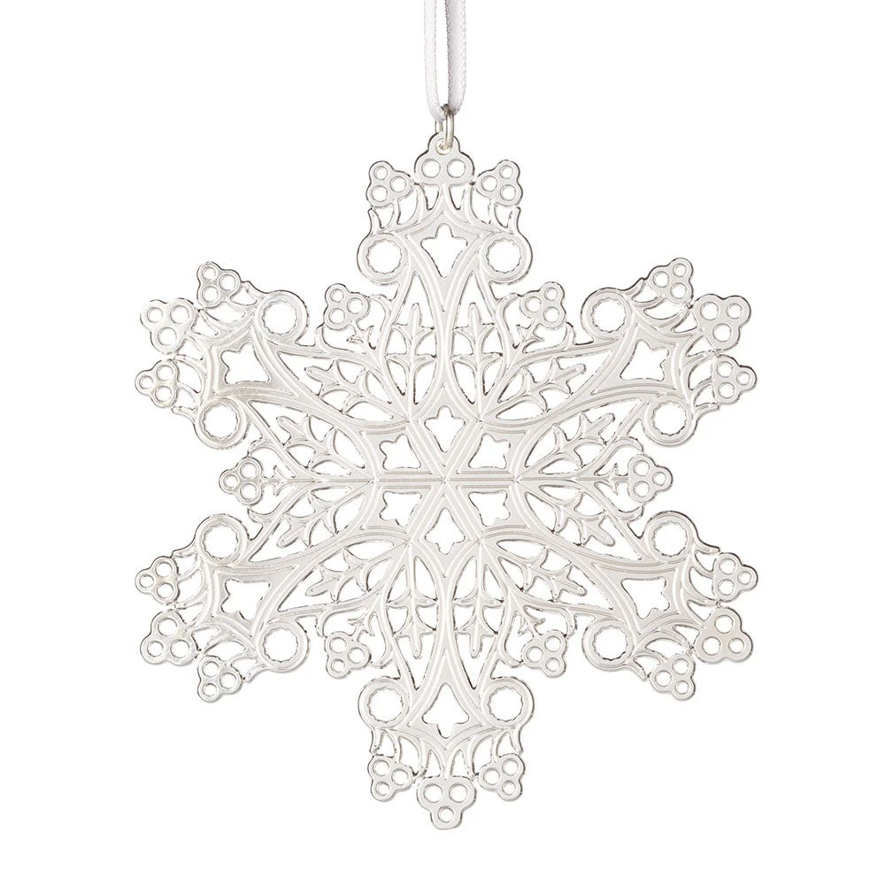 2023 Sterling Silver Star And Snowflake Ornament Set - Image 3