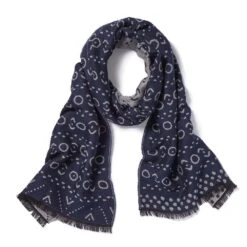 African Geometric Patterns Unisex Wool-Blend Scarf