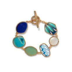 Ancient Mixed Motifs Glass Bracelet