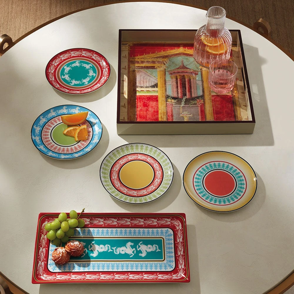 Boscoreale Fresco Wood Lacquer Tray - Image 2