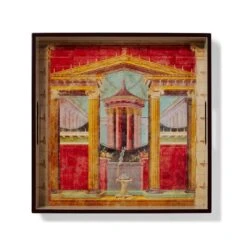 Boscoreale Fresco Wood Lacquer Tray