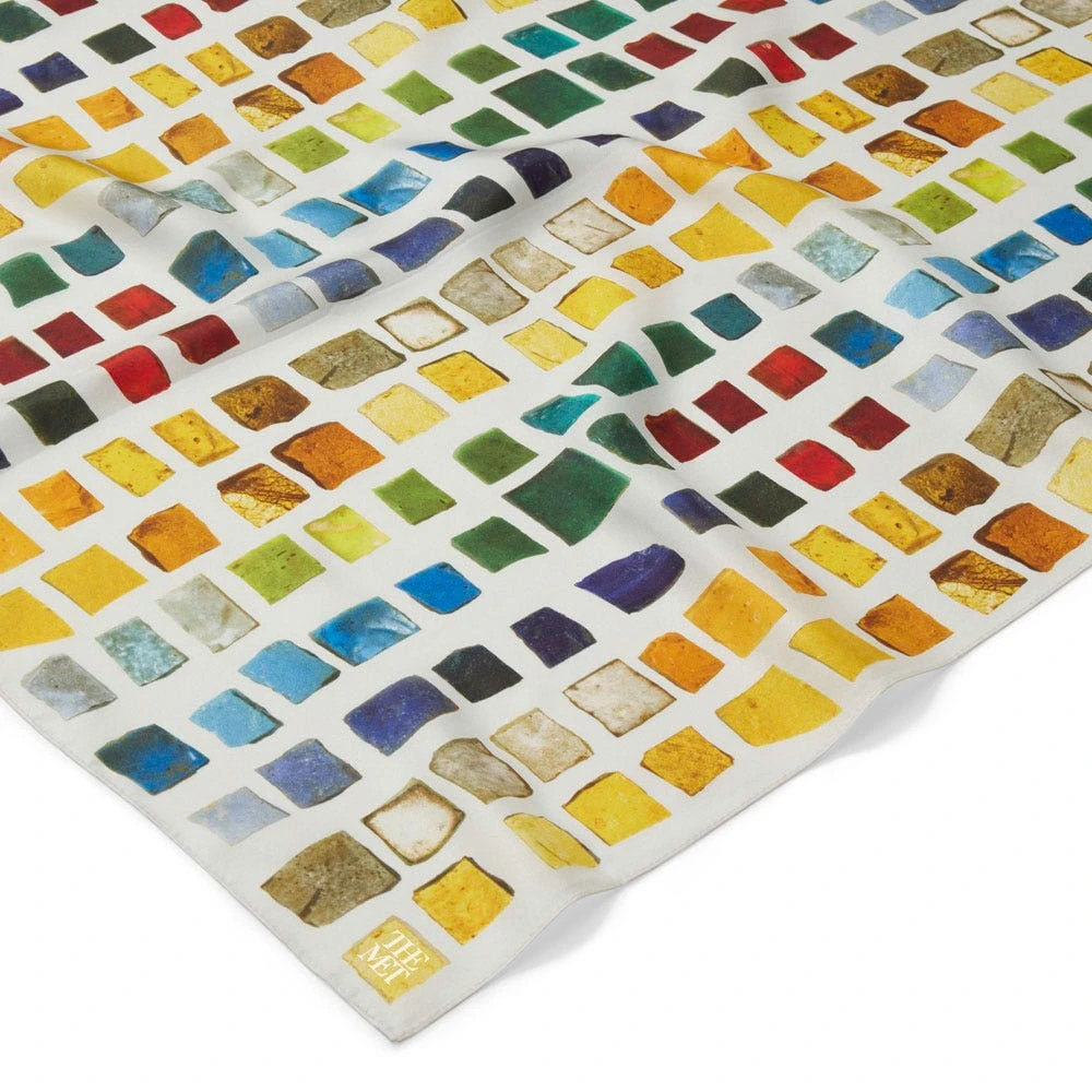 Byzantine Tesserae Oblong Silk Scarf - Image 3