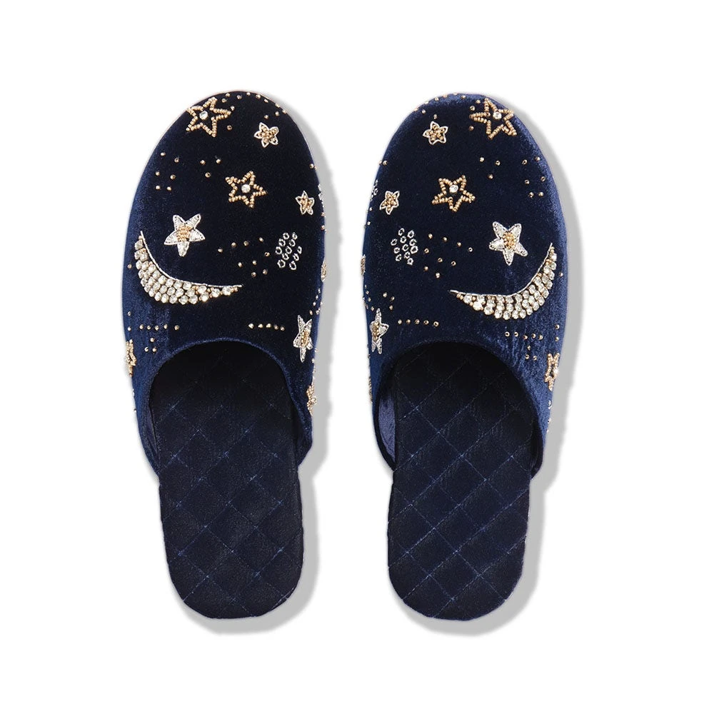 Celestial Beaded Slippers