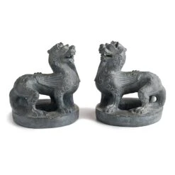 Chinese Guardian Figure Bookends