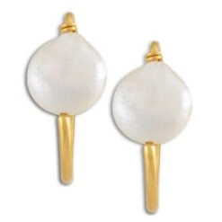 Coin Pearl Earrings