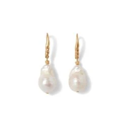 Cypriot Twist Pearl Drop Earrings