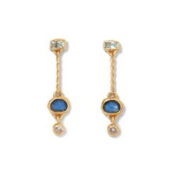 Cypriot Twist Triple-Drop Earrings