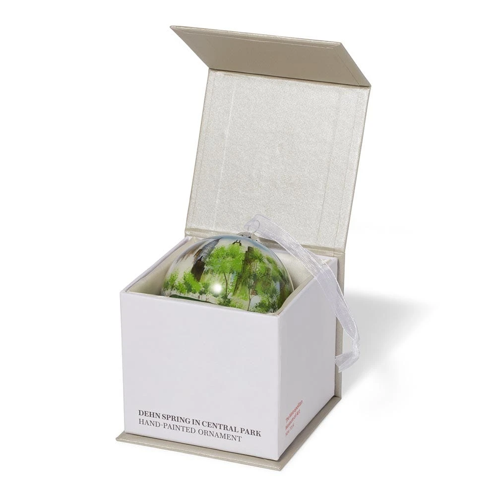 Dehn Spring In Central Park Hand-Painted Glass Ornament - Image 3