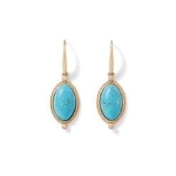 Egyptian Hathor Turquoise Drop Earrings