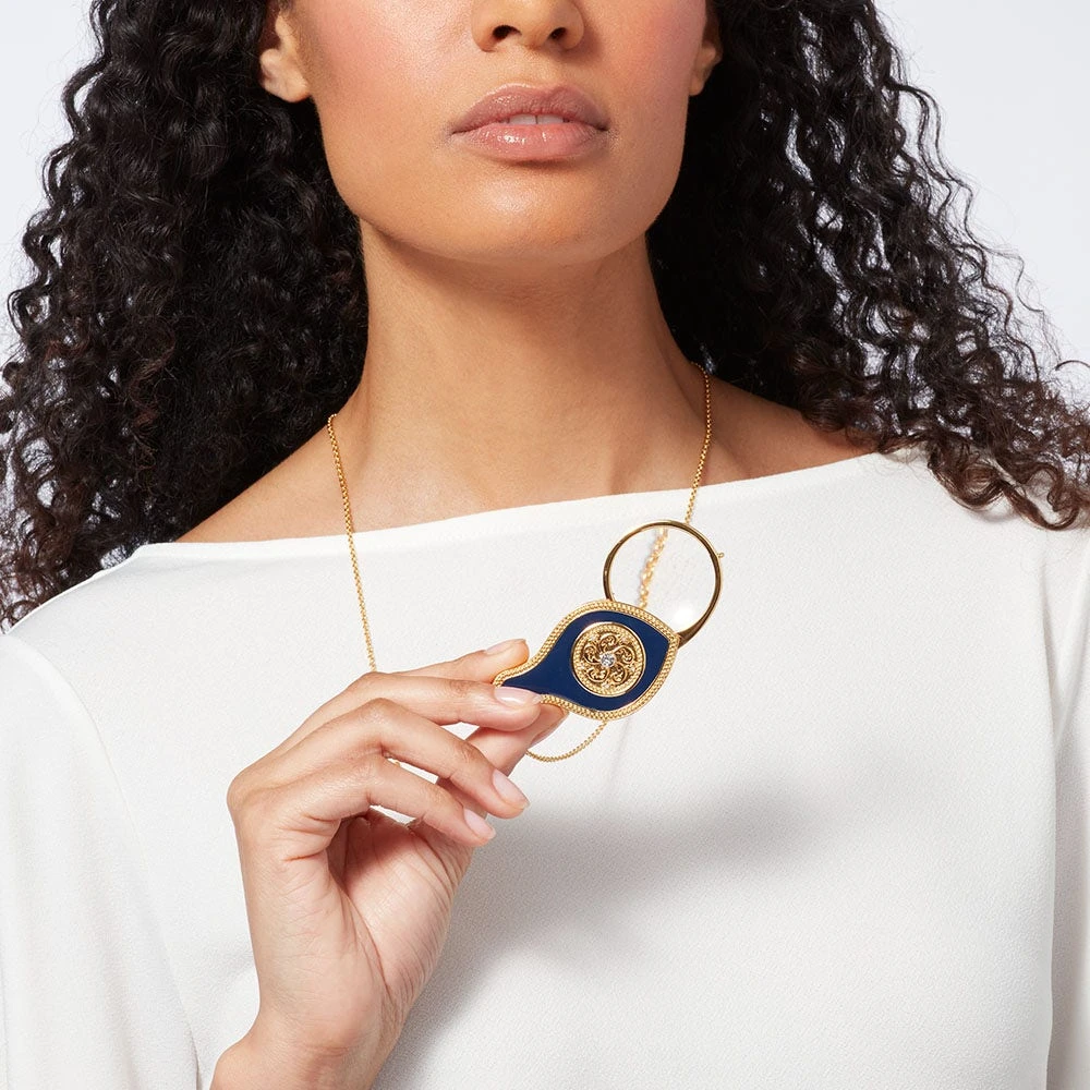 French Loupe Magnifier Pendant Necklace - Image 4