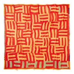 Gee's Bend Kennedy Basket-Weave Oversize Square Scarf