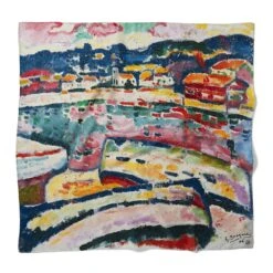 Georges Braque Boats On The Beach At L'Estaque Square Silk Scarf