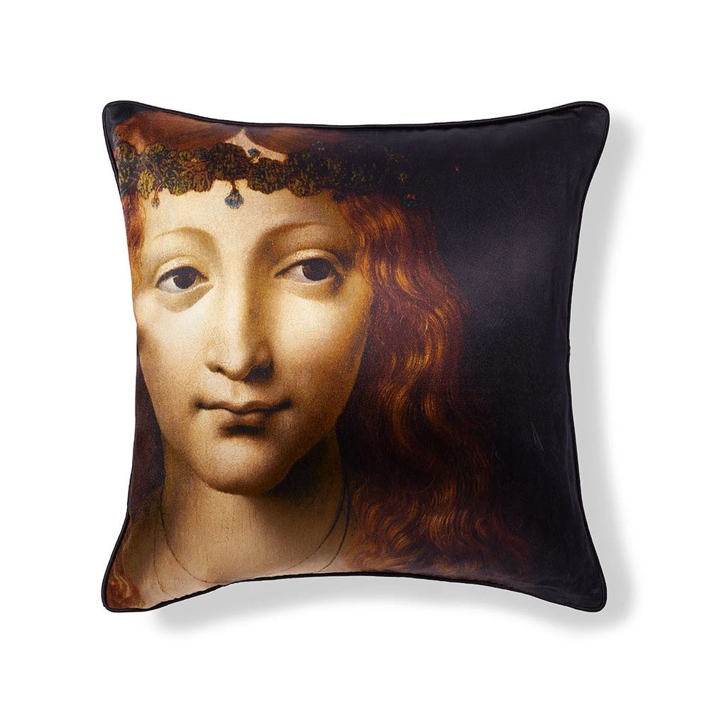 Girl With Cherries Pillow