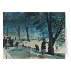 Glackens: Central Park, Winter Holiday Cards