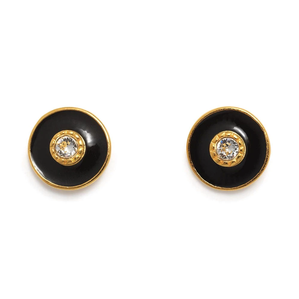 Hand-Enameled Jeweled Earrings