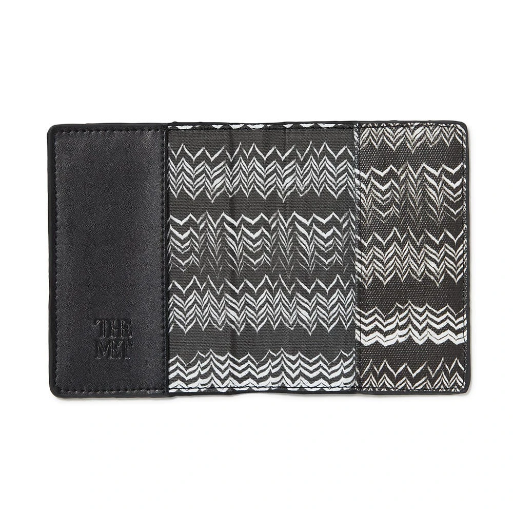 Hellenistic Zigzag Motif Coated Canvas Passport Holder - Image 2