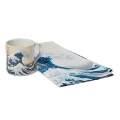 Hokusai Great Wave Mug And Tea Towel Set