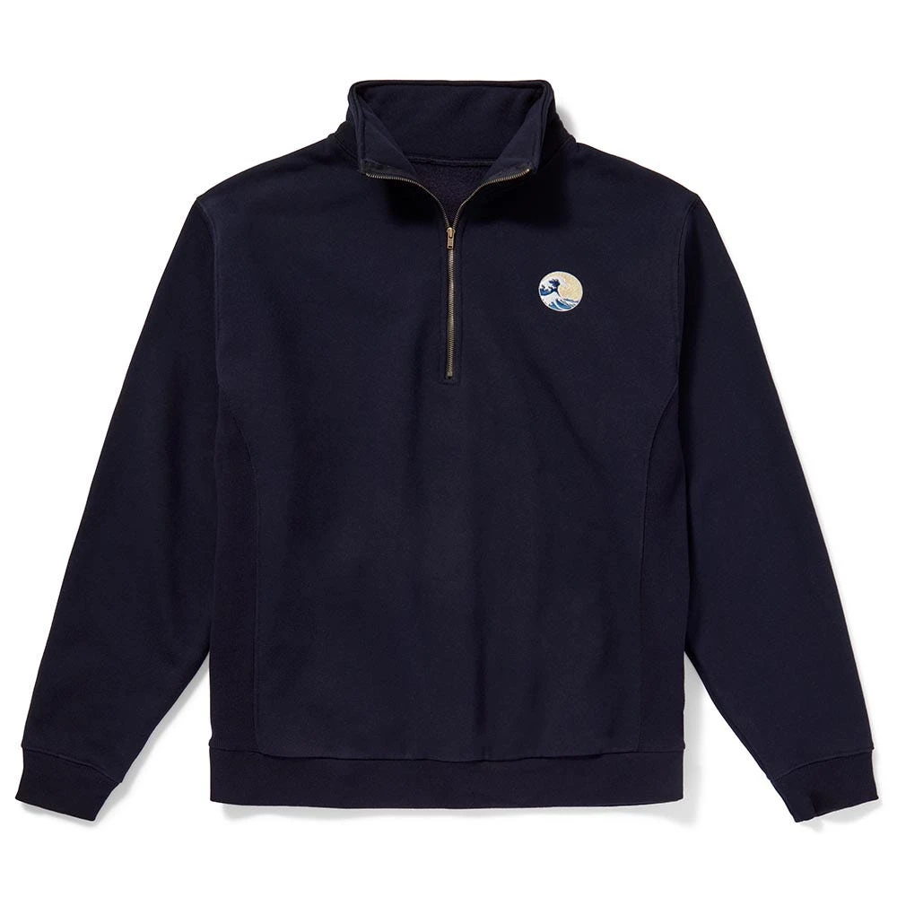 Hokusai Great Wave Quarter-Zip Sweatshirt