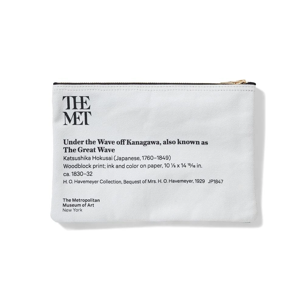 Hokusai Great Wave Zip Pouch - Image 2