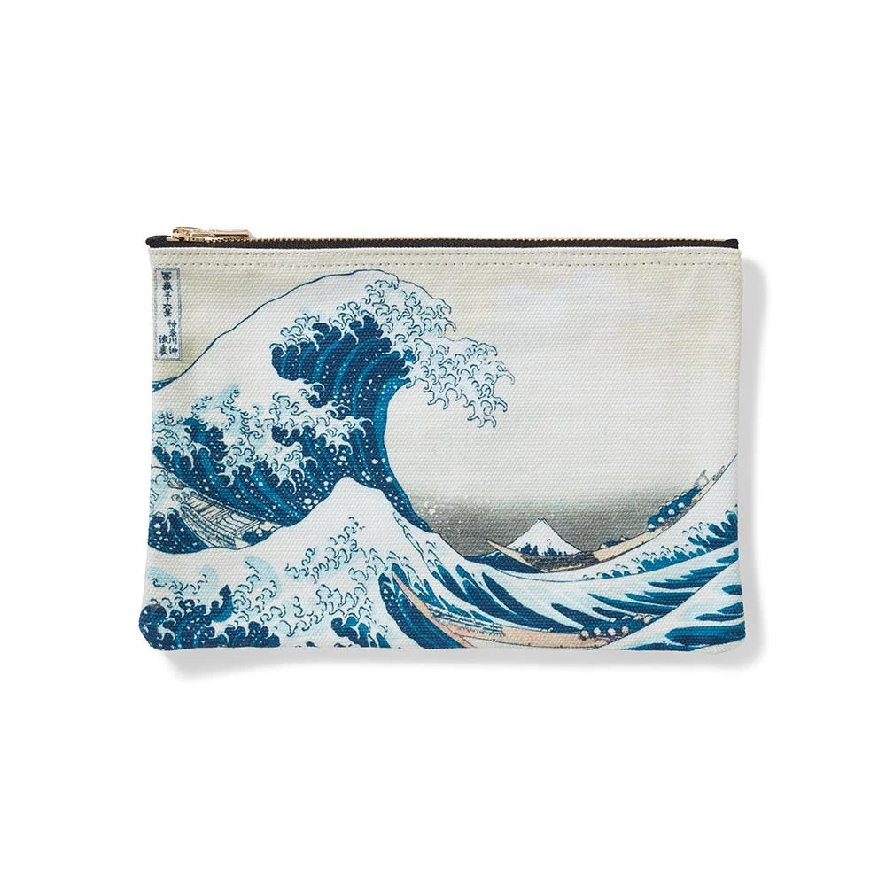 Hokusai Great Wave Zip Pouch