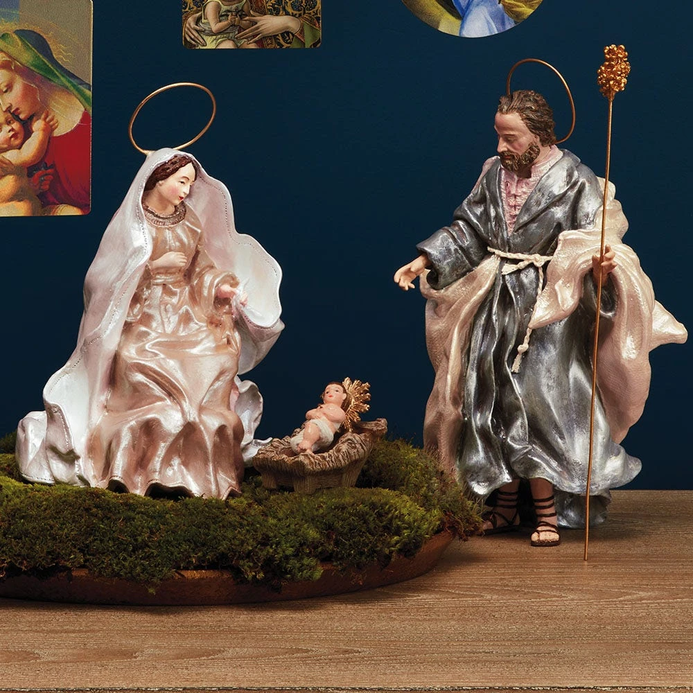 Italian Crèche Holy Family Figurine Set - Image 2