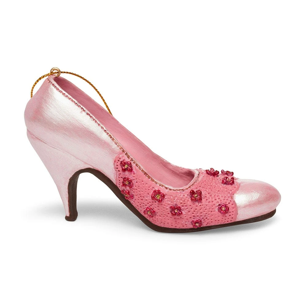 Italian Floral Pump Shoe Ornament - Image 3