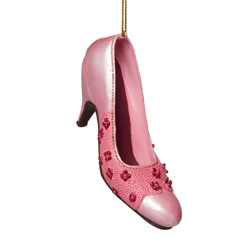 Italian Floral Pump Shoe Ornament