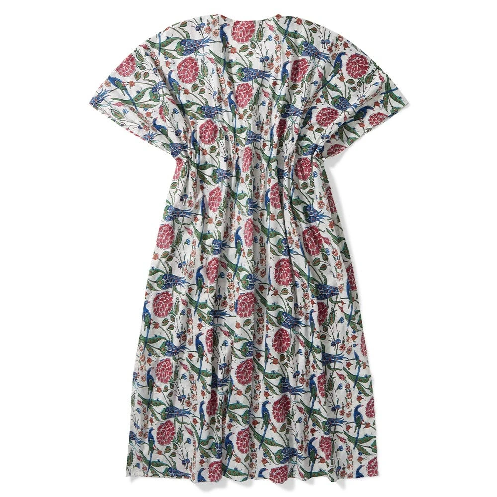 Iznik Garden Cotton Kaftan - Image 3