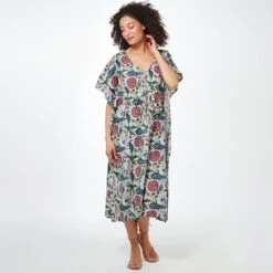 Iznik Garden Cotton Kaftan