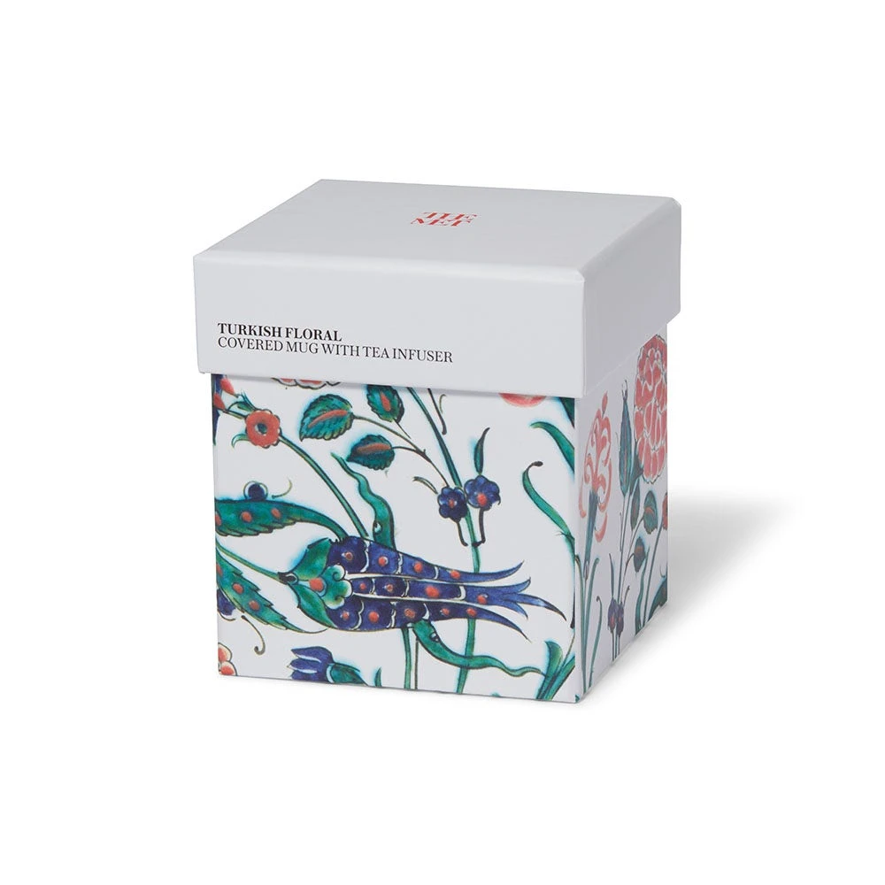 Iznik Garden Covered Mug With Tea Infuser - Image 4