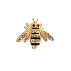 Jeweled Bee Brooch