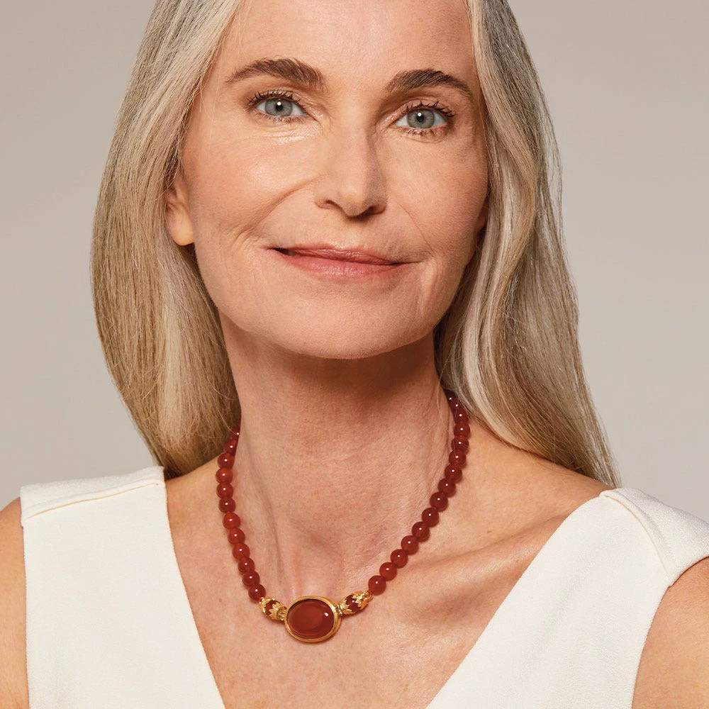 Late Hellenistic Carnelian Necklace - Image 3