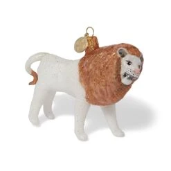 Lion Glass Ornament