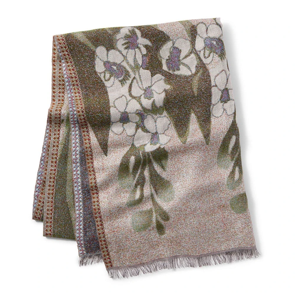 Louis C. Tiffany Gladioli Wool-Blend Shawl - Image 3