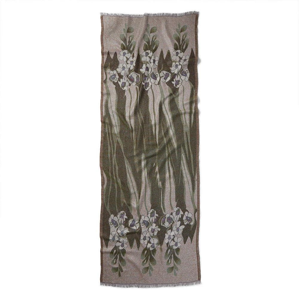 Louis C. Tiffany Gladioli Wool-Blend Shawl - Image 5