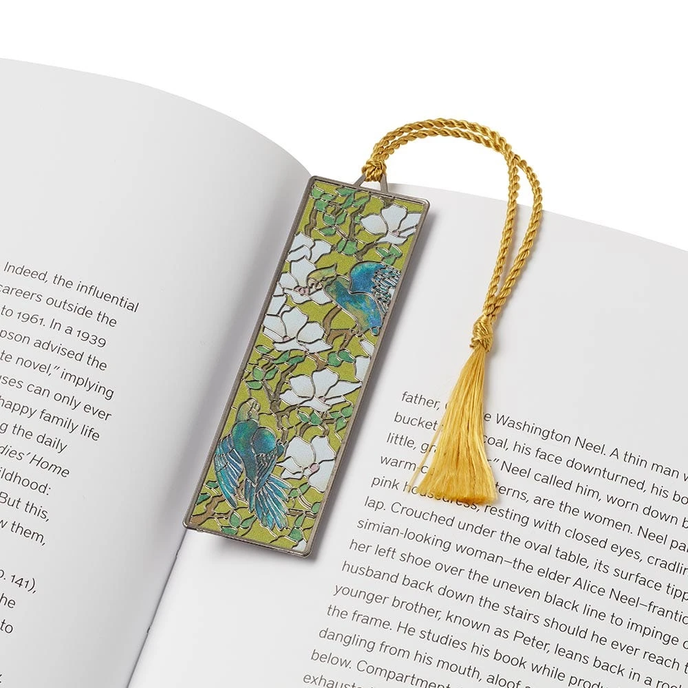 Louis C. Tiffany Hibiscus And Parrots Bookmark - Image 2