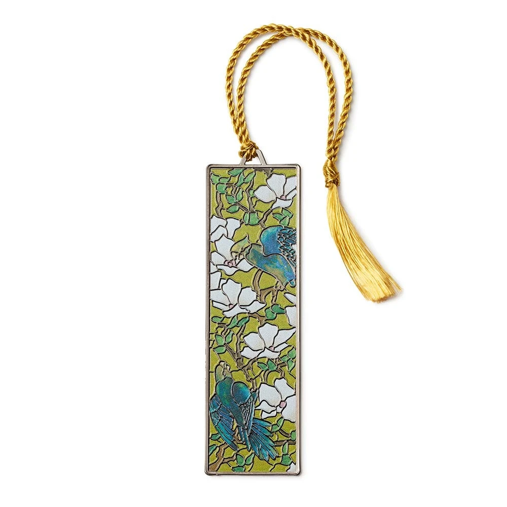 Louis C. Tiffany Hibiscus And Parrots Bookmark