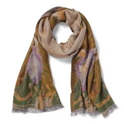 Louis C. Tiffany Morning Glories Wool-Blend Shawl