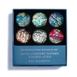 Louis C. Tiffany Stained Glass Domed Magnets