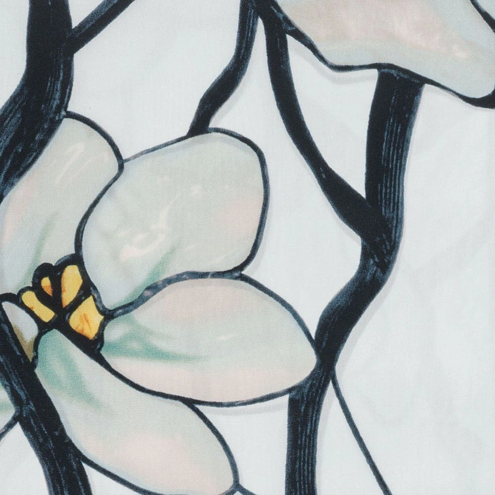 Louis C. Tiffany White Magnolia Oblong Silk Scarf - Image 5