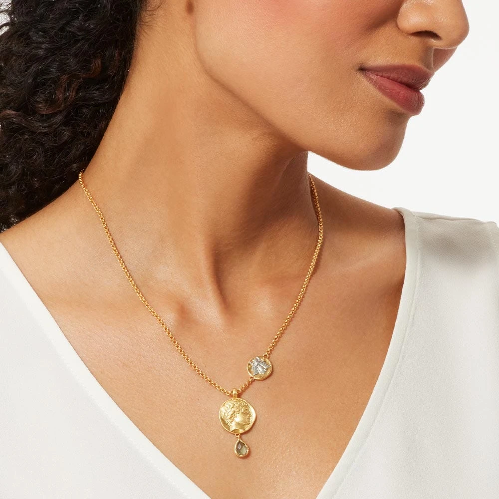 Mediterranean Coin Pendant Necklace - Image 4