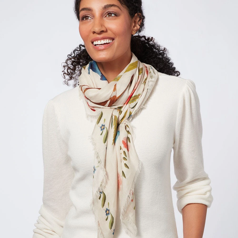 Mexican Sampler Square Cashmere-Blend Scarf - Image 5