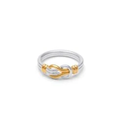 Middle Kingdom Knot Two-Tone Ring
