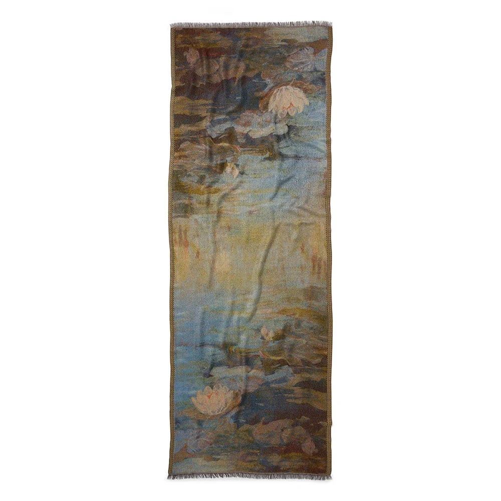 Monet Bridge And Water Lilies Shawl - Image 3