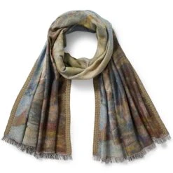 Monet Bridge And Water Lilies Shawl