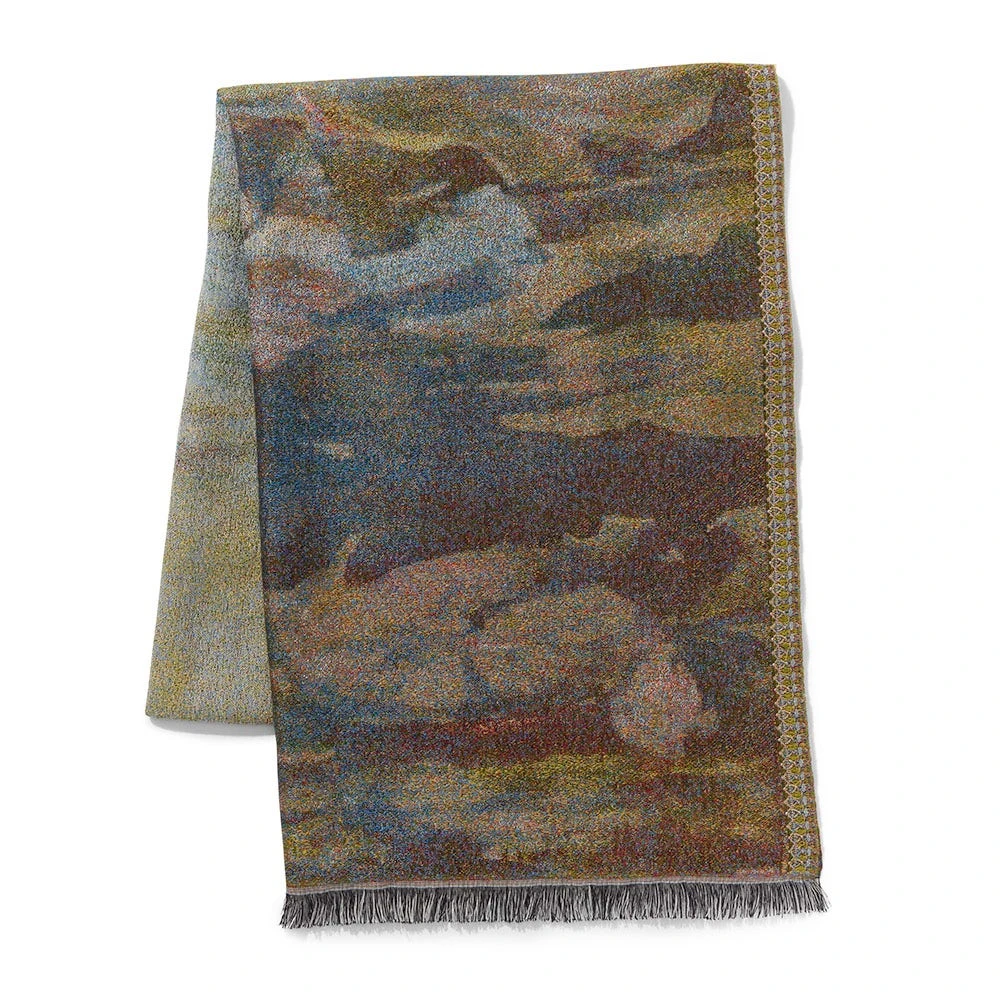 Monet Bridge And Water Lilies Shawl - Image 4