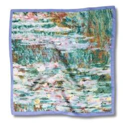 Monet Bridge And Water Lilies Silk Neckerchief