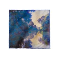 Monet Morning On The Seine Silk Pocket Square
