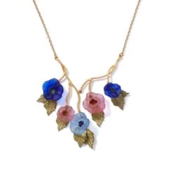 Morning Glories Bib Necklace