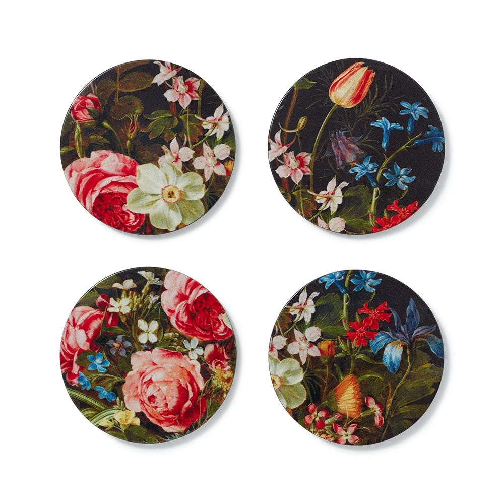 Peeters Bouquet Of Flowers Lacquer Coasters